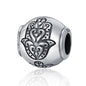 925 Sterling Silver Fatima Hand Beads For Diy Bracelets & Necklaces