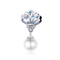 925 Sterling Silver Scallop Pearl Beaded Bracelet Accessory