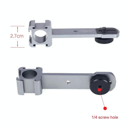 Three-Headed Hot Boot Adapter For Gimbal With Led Mic Mount