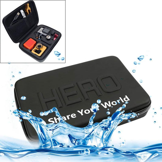Portable Waterproof Travel Case For Action Cameras - Shockproof Fits Gopro Insta360 Dji - 22X16X7Cm