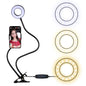 Adjustable 3.5 Live Broadcast Led Fill Light With Phone Clamp