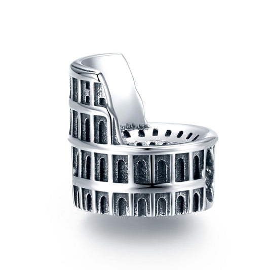 925 Sterling Silver Colosseum Beads For Diy Bracelets & Necklaces
