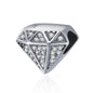 925 Sterling Silver Love Diamond Beads For Diy Bracelet