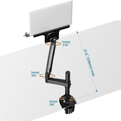 Full Motion Gas Spring Arm For 10-17 Inch Desktop / Laptop