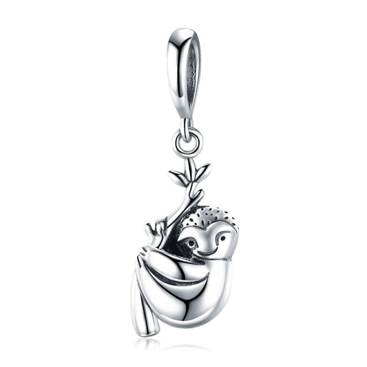 925 Sterling Silver Sloth Bead For Diy Bracelets