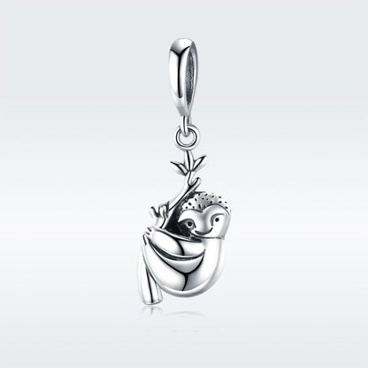 925 Sterling Silver Sloth Bead For Diy Bracelets