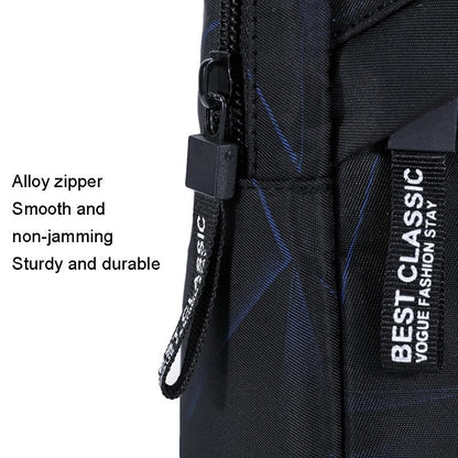 Men Oxford Cloth Chest Bag Snowflake Gray Ideal For Sports And Travel