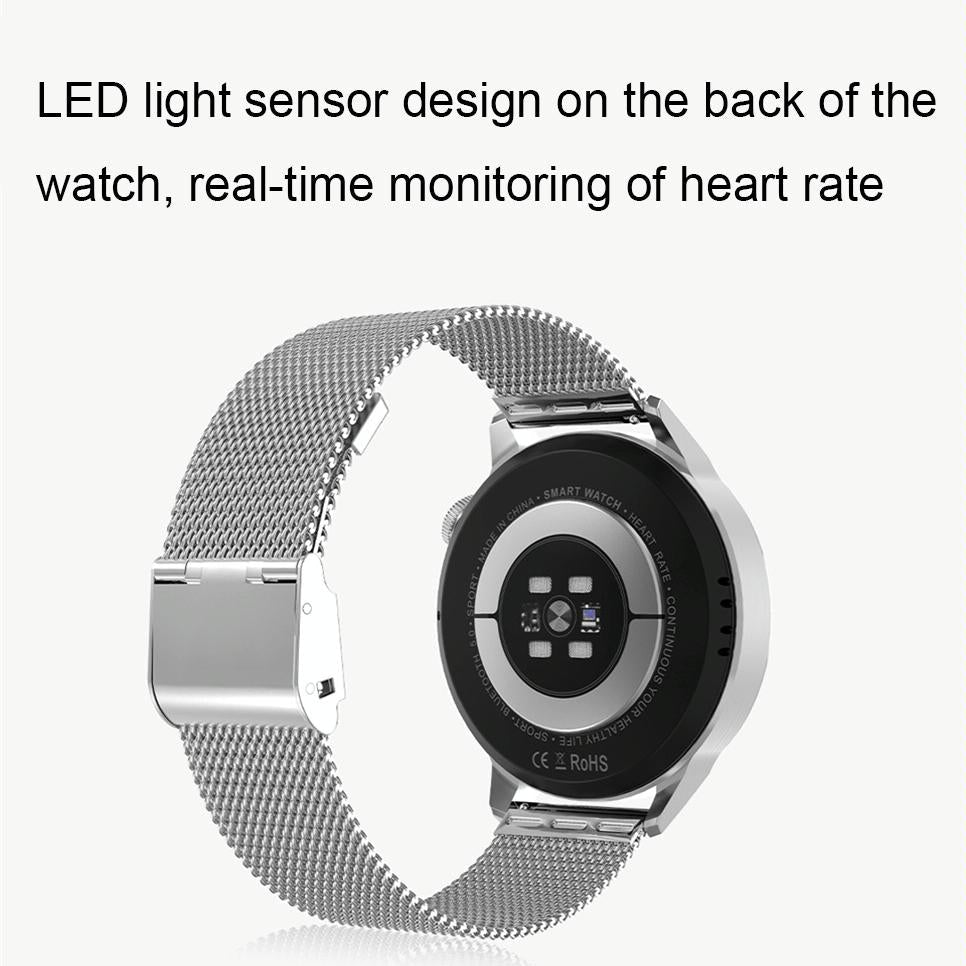 1.36 Inch Hd Screen Nfc Smart Call Watch Gold Steel