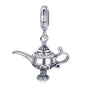 925 Sterling Silver Beaded Magic Lamp Bracelet Charm