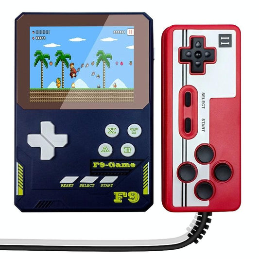 Handheld Game Console For Kids - 3.5 Inch Hd - Dark Blue Gift - Sea Blue Double