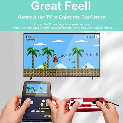 Handheld Game Console For Kids - 3.5 Inch Hd - Dark Blue Gift - Sea Blue Double