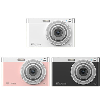 4K 8X Optical Zoom Telescopic Lens Digital Camera - Includes Card Reader & Wiper - Pink