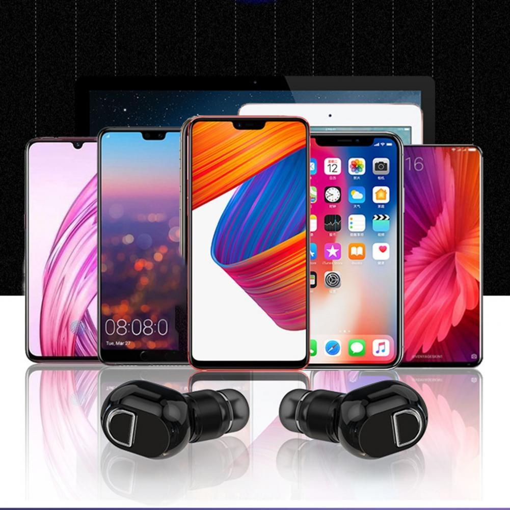 Mini Bluetooth Earphone with Hd Call - Black