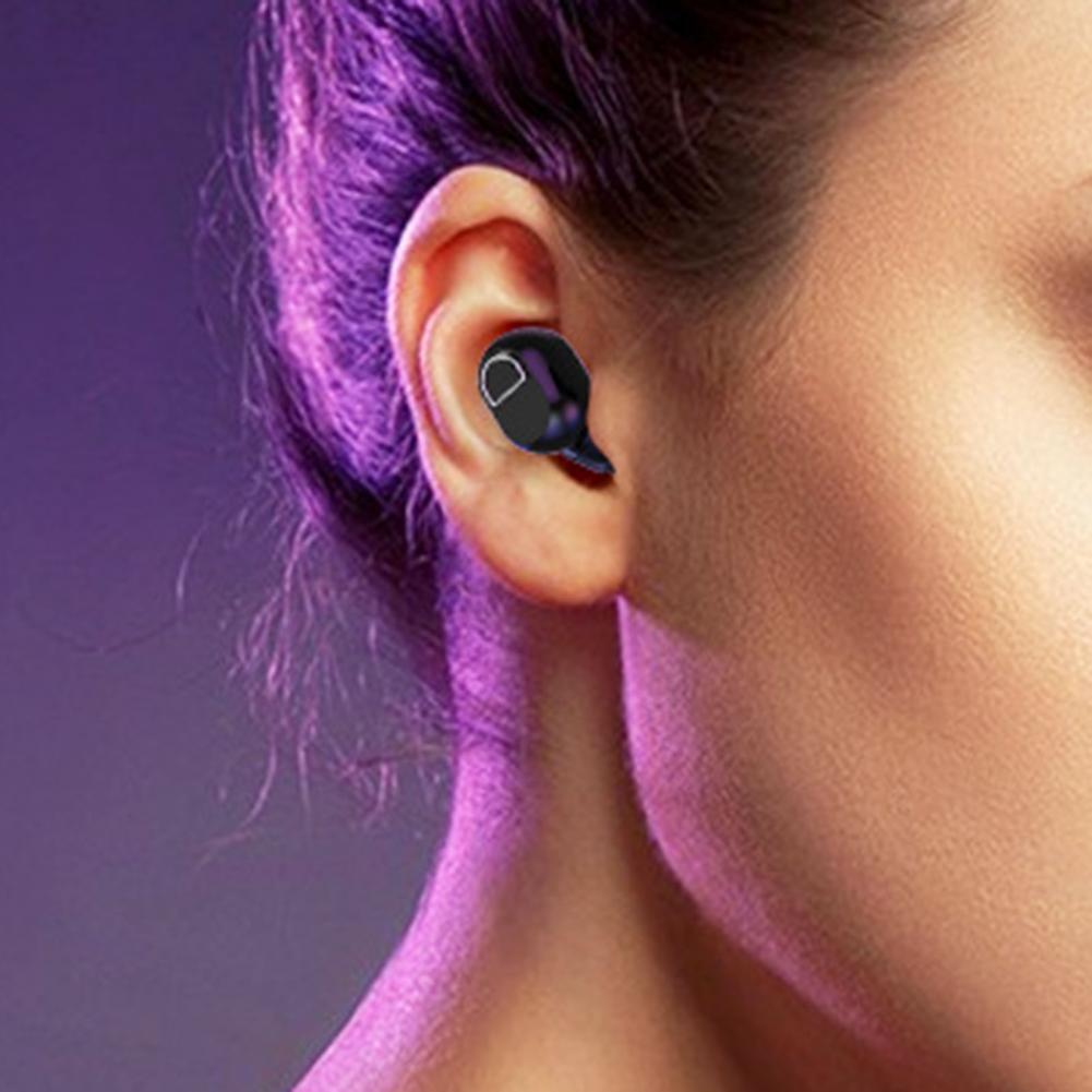 Mini Bluetooth Earphone with Hd Call - Black