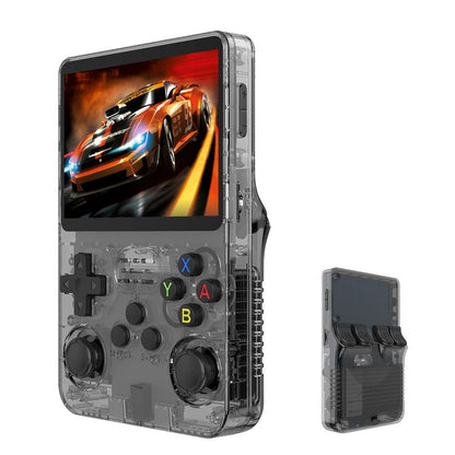Retro Handheld Game Console With 3.5-Inch Ips Screen - Portable Video Player 128G In Gray Transparent - 128G Gray Transparent
