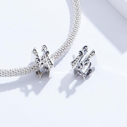925 Sterling Silver Relief Number Series 0 9 Beads For Diy Bracelets And Necklaces Style - 4