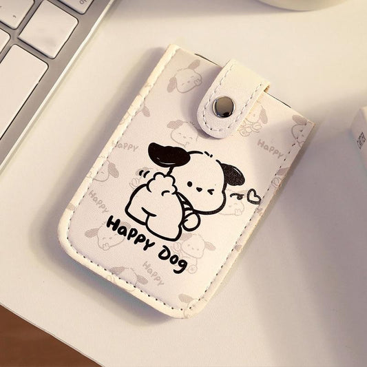 Large Capacity Pull Out Card Holder Pink - Puppy