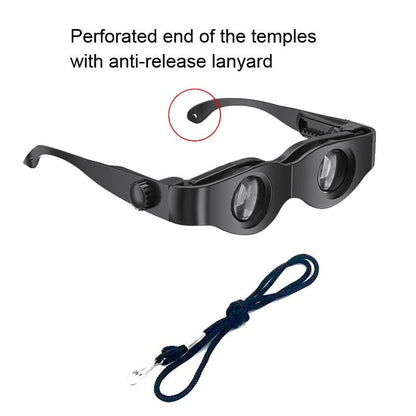 Adjustable Focus Binoculars with Glass Lenses - Grey & Yellow