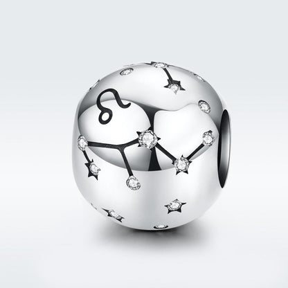 925 Sterling Silver Diy Zodiac Bracelet Beads Leo Style - Leo