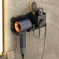 Wall Mounted Holder For Dyson Hair Dryer Bathroom Storage Rack Simple Black - Upgrade Black
