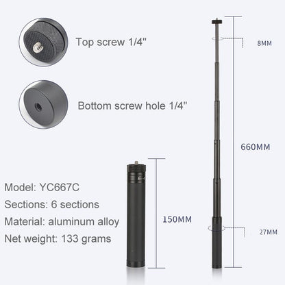 Feiyu G5 / Spg / Wg2 Gimbal Extension Rod For Dji Pocket / Pocket 2