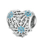 925 Sterling Silver Diy Winter Snowflake Bracelet Bead Set