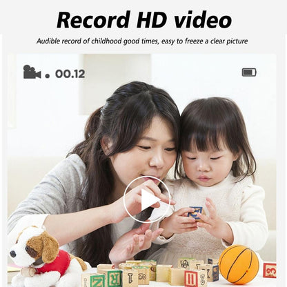 Instant Camera with Thermal Printer and Hd Video - Blue 16g - 32G Pink