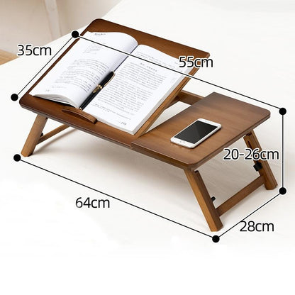 Adjustable Folding Laptop Desk for Dorm or Study - Height and Space Saver