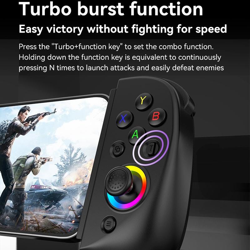 Vibration Grip Wireless Gamepad for Mobile and Pc - White + Receiver