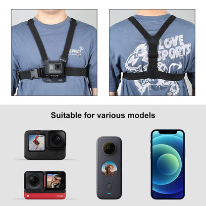 Adjustable Body Mount Belt with Phone Clamp and j Hook Mount