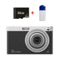 4k 8x Optical Zoom Telescopic Lens Digital Camera with Card Reader & 32g - Black