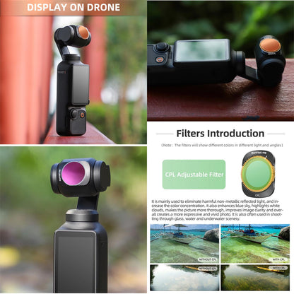 Dji Pocket 3 Camera Lens Filter - 4 In 1 Nd8/16/32/64Pl