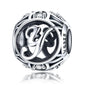 925 Sterling Silver Personalized Letter Beads For Diy Bracelets & Necklaces Style - Y