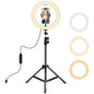 10.2 Led Ring Light with 1.1m Tripod for Vlogging and Live Streaming