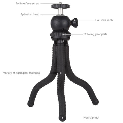 Flexible Mini Octopus Tripod with Ball Head for Slr Cameras