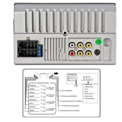7 Inch Hd Touch Car Radio W / Bluetooth Remote Rearview Camera 6800 Module Fm / Tf / Usb