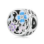 925 Sterling Silver Flower Butterfly Beads For Diy Bracelets & Necklaces
