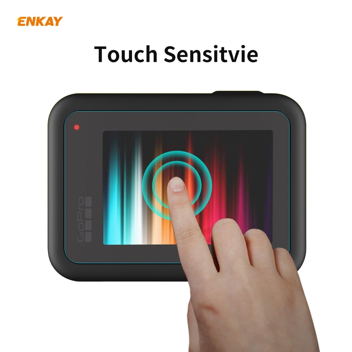 Enkay Hat Prince 3-in-1 Tempered Glass Film for Gopro Hero9 Camera Lens and Screen - 0.2mm 9h 2.15d