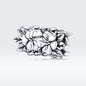 925 Sterling Silver Flower Bead Bracelet & Necklace Set