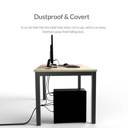 Multi-Function Desktop Power Grommet Hub