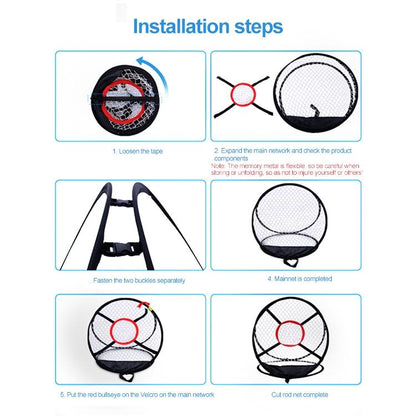Foldable Golf Practice Net - 54X65Cm - Cutting Rod Design