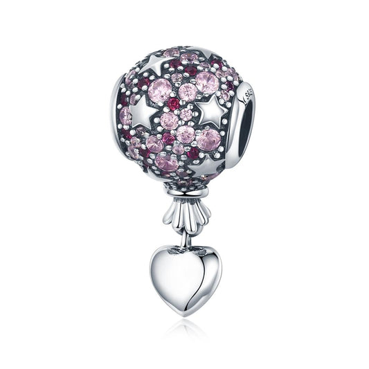 925 Sterling Silver Diy Confession Balloon Pendant For Bracelet Or Necklace