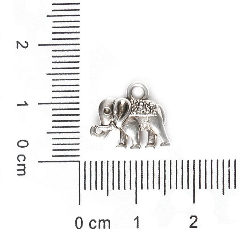 24 Antique Elephant Charms For Diy Crafts
