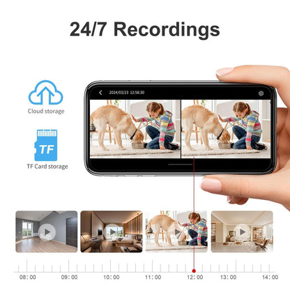 Hd Wifi Camera With Two-Way Voice Intercom For S20 Home Mobile Phone