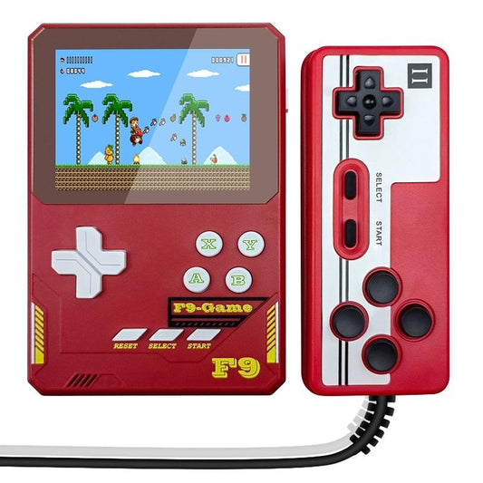 Handheld Game Console For Kids - 3.5 Inch Hd - Dark Blue Gift - Lava Red Double