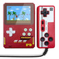 Handheld Game Console For Kids - 3.5 Inch Hd - Dark Blue Gift - Lava Red Double