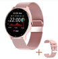 Heart Rate / Blood Oxygen / Blood Pressure Monitoring Bluetooth Smart Calling Watch - Mesh Pink