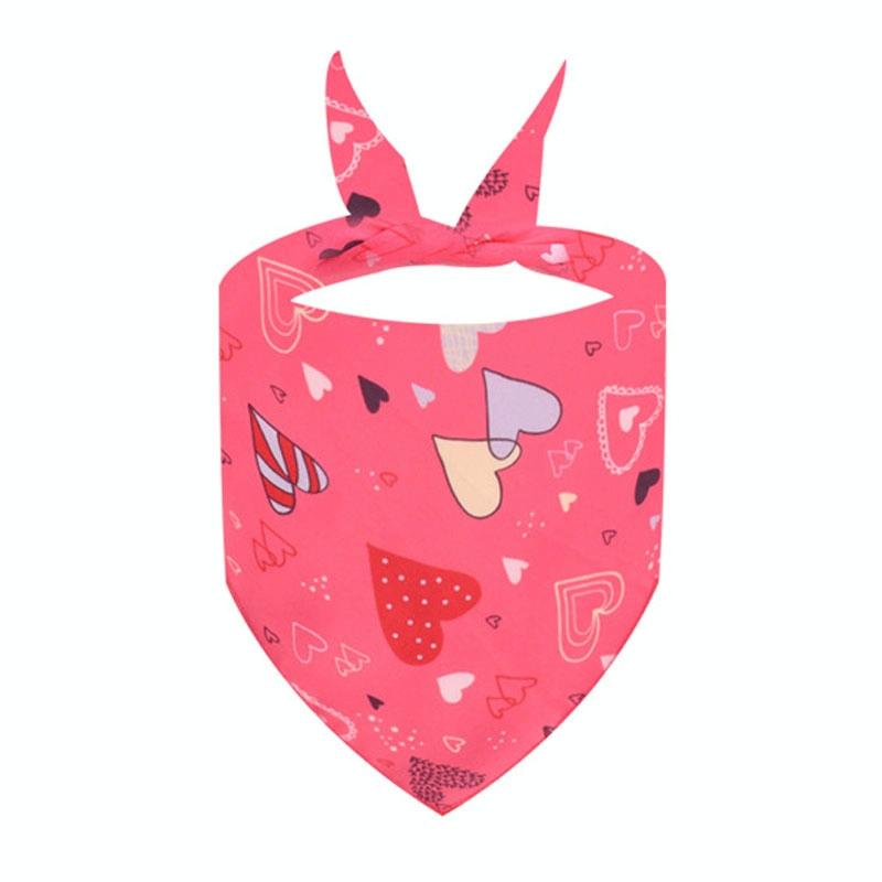Cute Pet Triangle Towel Bib Cartoon Cats And Dogs Drool Towel Scarf - Size 01 - 06