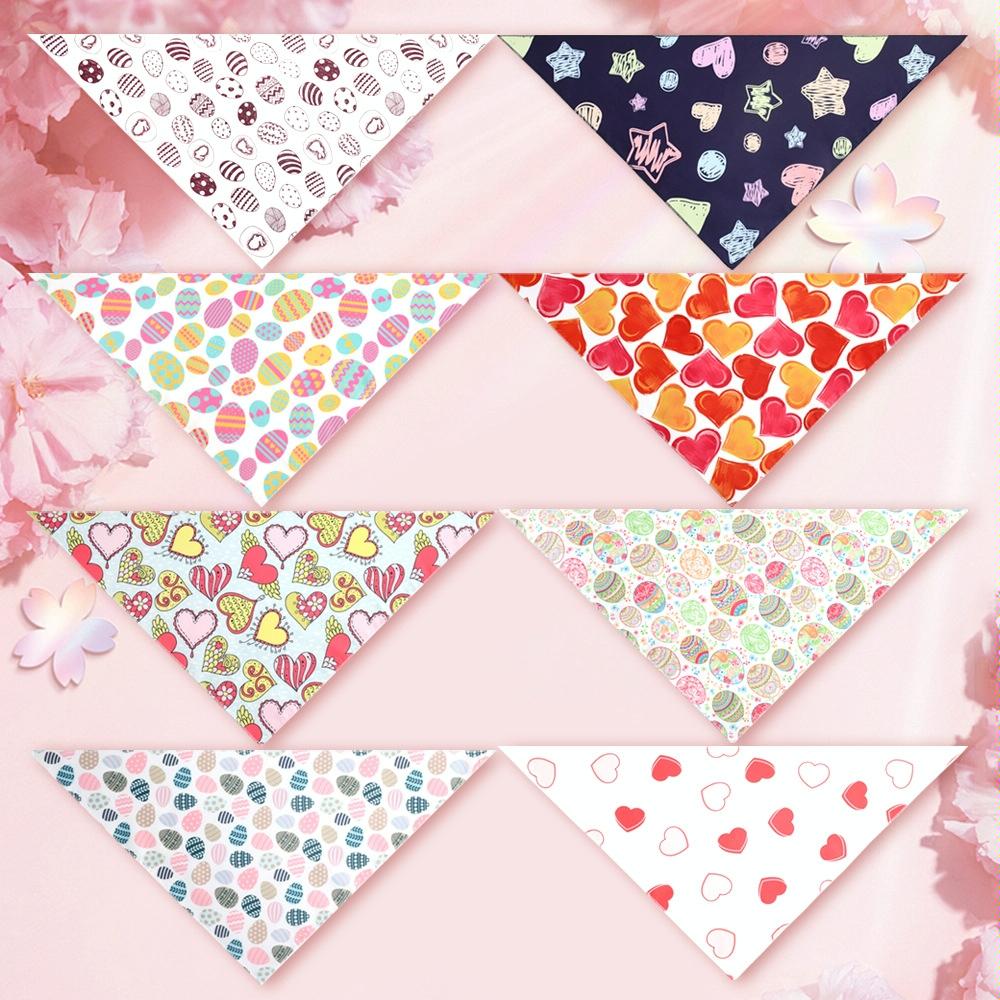 Cute Pet Triangle Towel Bib Cartoon Cats And Dogs Drool Towel Scarf - Size 01 - 06