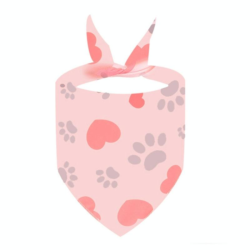 Cute Pet Triangle Towel Bib Cartoon Cats And Dogs Drool Towel Scarf - Size 01 - 06